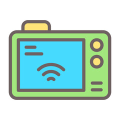 Smart Health Monitor Vector Icon