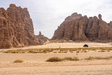 Ashar Valley and luxurious resorts in AlUla, Saudi Arabia