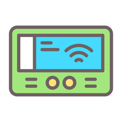 Smart Door Access Vector Icon