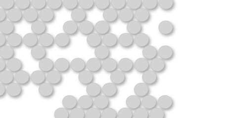 Grey tiles wall. round marble textures, ball tiles. Top view pavement circle block gray texture with seamless patterns floor background. Air Bubble wrap texture background. Textured Background.