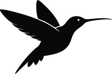hummingbird silhouette vector