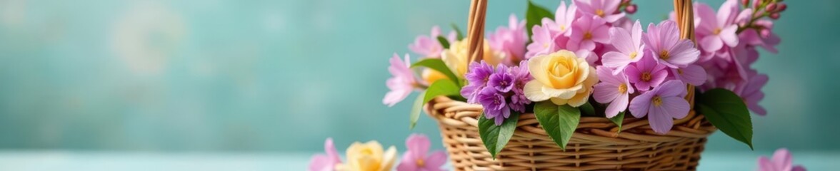 Easter Basket Filled With Fresh