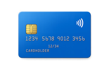 credit card isolated on white