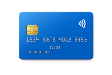 credit card isolated on white