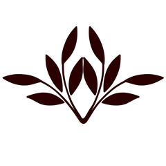 Flora Design with Flowers and Leaves