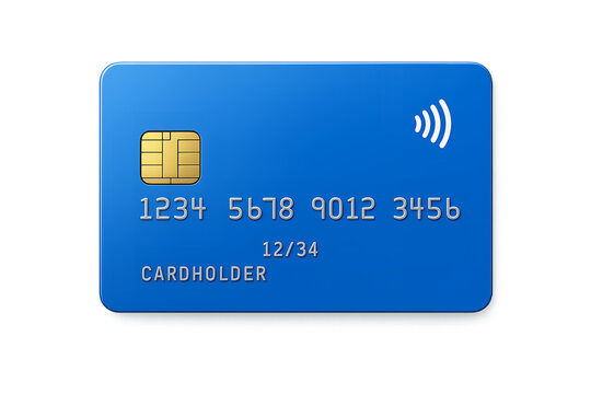 credit card isolated on white