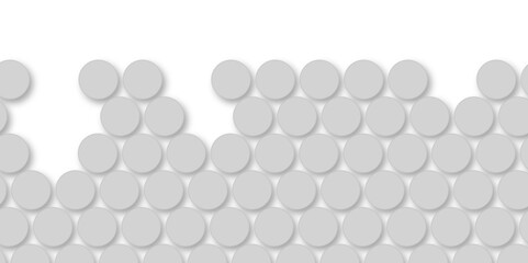 Grey tiles wall. round marble textures, ball tiles. Top view pavement circle block gray texture with seamless patterns floor background. Air Bubble wrap texture background. Textured Background.
