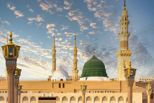 Prophets Mosque in Medina, in Saudi Arabia