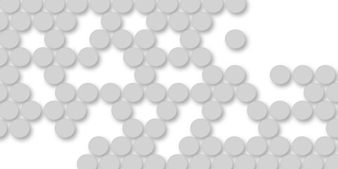 Grey tiles wall. round marble textures, ball tiles. Top view pavement circle block gray texture with seamless patterns floor background. Air Bubble wrap texture background. Textured Background.