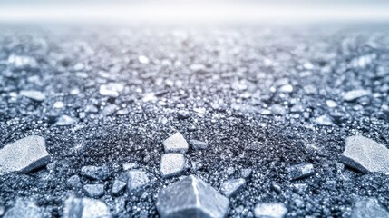 Close Up Of Textured Asphalt Surface