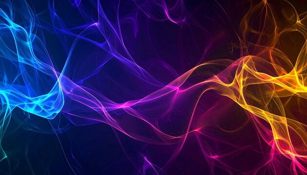 Colorful Abstract Smoke Waves.