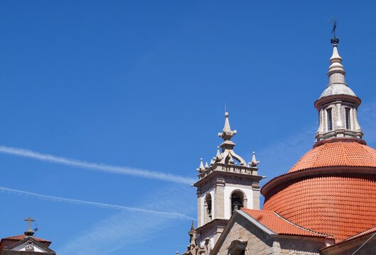 Serene view of the Church of Sao Goncalo and Fervenca bridge in Amarante, Portugal