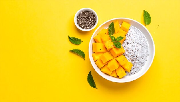 Mango Chia Pudding Bowl.