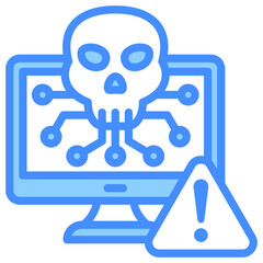 Infected Computer Icon