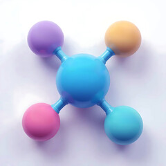molecule 3d render