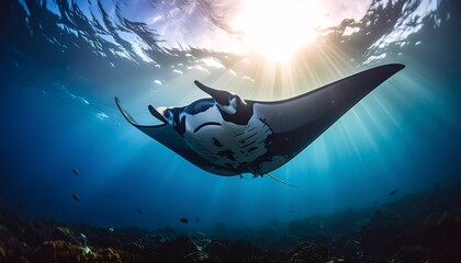 Manta Ray Ocean Sunbeam.