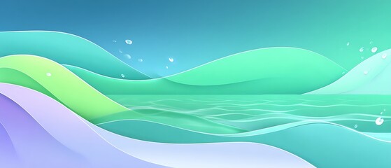 Abstract underwater scene