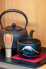 Traditional matcha tea set for sale, Hiroshima, Japan