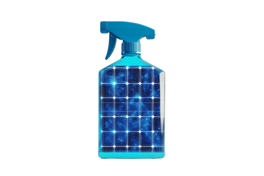 UV blocker spray for solar panels