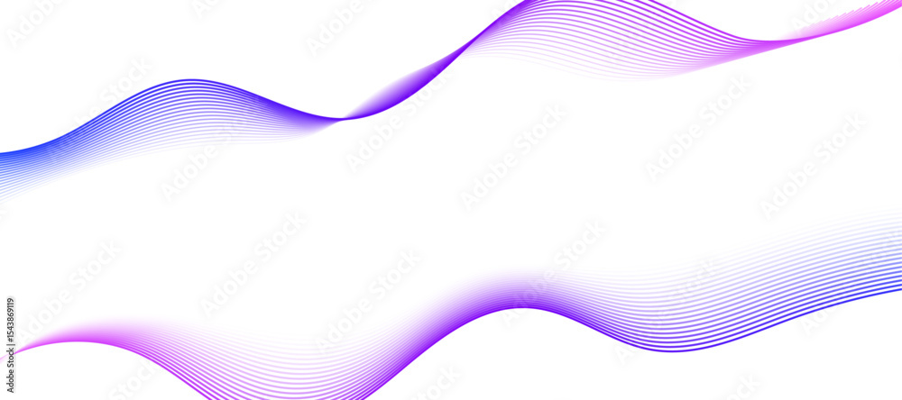 Poster abstract background with lines and waves. web banner size. element for design isolated on white.