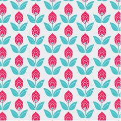 Background flower pattern vector seamless
