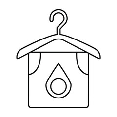 vector illustration of a hanger