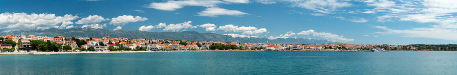 Obraz premium Town Novalja, Pag island, Adriatic archipelago of Croatia.