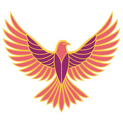 vector illustration of an eagle