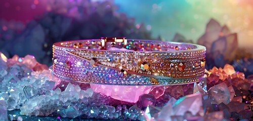 sleek belt design with abstract gold bucker with its silver designing abstract background of the belt 