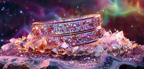 sleek belt design with abstract gold bucker with its silver designing abstract background of the belt 