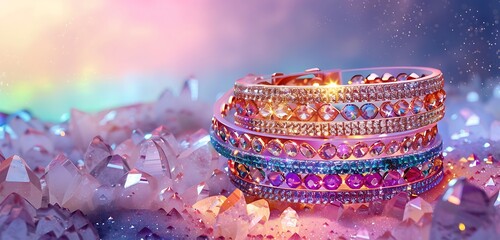 sleek belt design with abstract gold bucker with its silver designing abstract background of the belt 