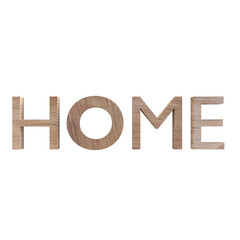 A wooden-textured sign displaying the word "HOME," symbolizing comfort and belonging.