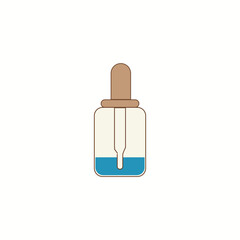 Dropper liquid icon, medicine health Vector