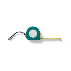 A compact tape measure designed for measuring lengths and distances accurately.
