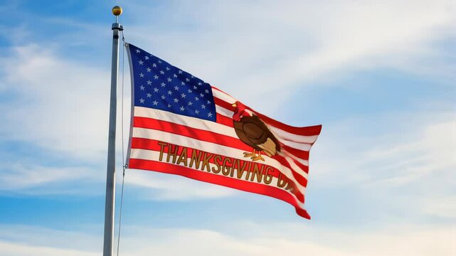 american flag on blue sky celebrating the celebration og july 4y