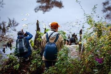 photographers in bushes