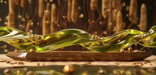 sleek belt design with abstract gold bucker with its silver designing abstract background of the belt 