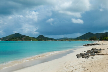 Antigua, West Indies. Beautiful pristine beaches.