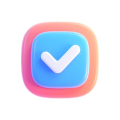 3d check mark icon