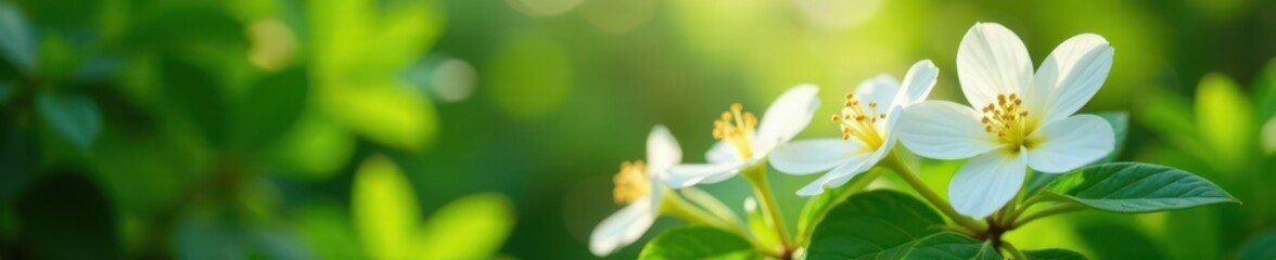 Obraz premium Delicate white Robusta coffee blossoms in lush garden setting , caffeine, blossom, detail