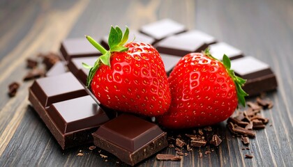 Strawberries and Dark Chocolate.