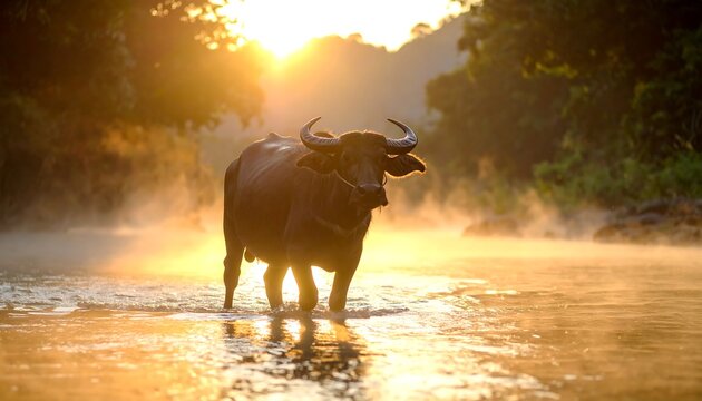 Water Buffalo Sunrise River Mist.