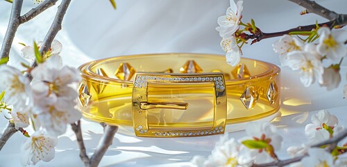 colorful bright color belt background with yellowish and golden buckle abstract background of the colorful belt background 