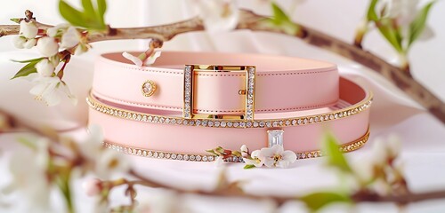 colorful bright color belt background with yellowish and golden buckle abstract background of the colorful belt background 