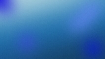 Deep Blue Grainy Abstract Gradient Background with Soft Luminous Blurs
