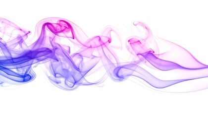 Abstract Purple Smoke Waves.