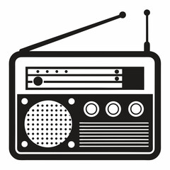 retro radio icon