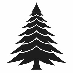 Obraz premium set of christmas trees
