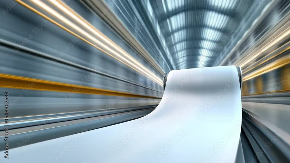 Poster high-speed rail tunnel: a dynamic perspective showcases a high-speed train's journey through a moder