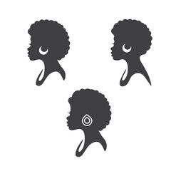 affrican girl vector illustration